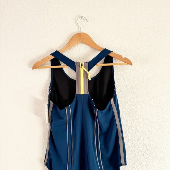 Free People movement Bodysuit Womens medium Navy Delta Activewear - Picture 5 of 9